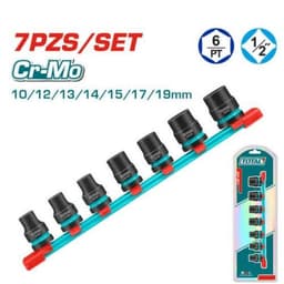 Bộ 7 đầu tuýp 1/2'' Total THKISD12073L THKISD12073 , Chất liệu Cr-Mo kèm cần siết 1/2'' THT106126 4