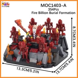 Minifigure Bleach Đồ Chơi Lắp Ráp Nhân Vật Anime Fire Billion Burial Formation (MOC1403) 5