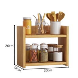 Kệ gia vị để bàn nhà bếp chất liệu gỗ MDF chống ẩm mốc LUX07 4