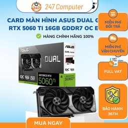 Card Màn Hình ASUS Dual GeForce RTX 5060 Ti 16GB GDDR7 OC Edition - BH 36 tháng Full VAT 1