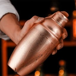 Bình lắc Cocktail ZAOFAHUA, Bình lắc uống nước vàng hồng 500ml, Máy rửa chén bằng thép không gỉ 304 chuyên nghiệp Máy trộn lắc thanh an toàn tại nhà 8