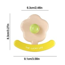Móc dán tường chịu lực 5kg, miếng siêu dính, móc dán chịu lực loại tốt decor hiện đại hình hoa VOICON-[NHI66] 3