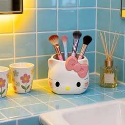 Ống đựnġ Bút Để Bàn Hình Hello Kitty Nơ Siêu Dễ Thương Tiện Dụng VOICON-[DA66] 7