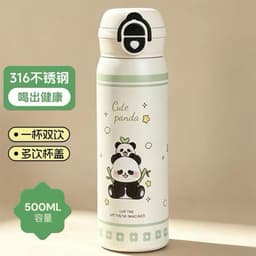 Bình Giữ Nhiệt 316L Cao Cấp 500ml Inox 316 An Toàn Chống Gỉ Sét 3 Cách Uống Tiện Lợi Có Dây Rơm VOICON-[CU22] 6