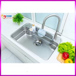 Chậu Rửa Bát 1 Hố Nobinox Arvo B180 | Kích thước 80x50cm 3