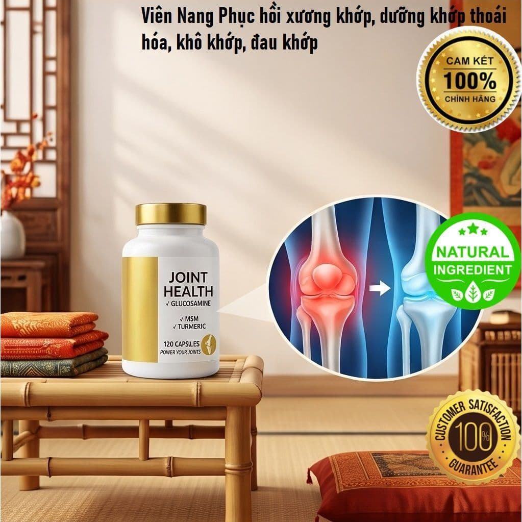 Viên Bổ Khớp Joint Health Glucosamine Turmeric-Hỗ Trợ Vận Động Linh Hoạt, Gia Tăng Sức Khỏe Xương Khớp_ZÁ RẺ  