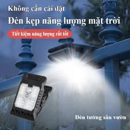 Đèn kẹp năng lượng mặt trời Cảm biến chuyển động Đèn Led 3 chế độ Chống nước Bền Abs Sân vườn ngoài trời 5