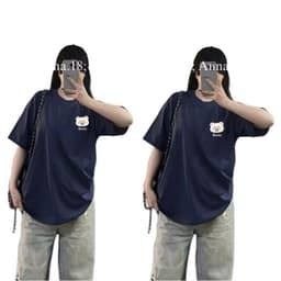 [ Áo Thun MỎNG ] Áo thun cotton nữ Bình Dân cổ tròn vải mỏng nhẹ form rộng unisex -cáo thêu xinh -thuhoai009 5