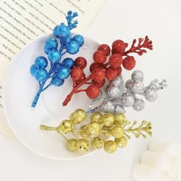 Sỉ 100 Sung Nhũ Trang Trí Oản Tài Lộc Chùm Quả Sung Kim Tuyến, Phụ Kiện Cắm Oản Mâm Lễ Tết Đẹp cho Thần Tài. 3