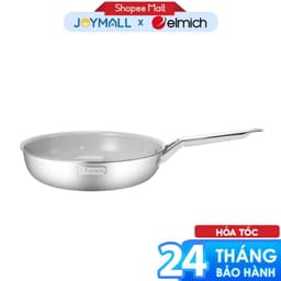 Chảo Inox Nguyên Khối Phủ Sứ Elmich EL-2865CG Size 24cm, 26cm, Chống Dính Ceramic Cao Cấp - Chính Hãng - JoyMall 1