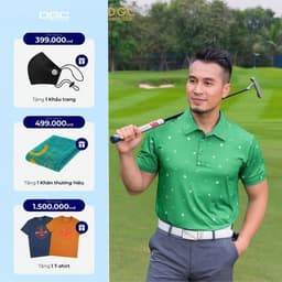 Áo Polo Golf Nam Ngắn Tay DGC Kiểu Dáng Regular Fit Năng Động, Vải Thoáng Mát - SAPBC17M 1