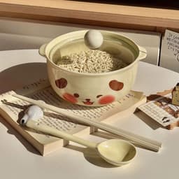 Tô Ăn Mì Gốm Sứ Họa Tiết Heo Hồng 8
