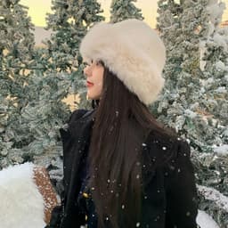 Mũ lông nữ Hàn Quốc NOVSET bucket lông cừu ulzzang đẹp mùa đông thời trang đủ màu trắng, nâu, be xinh(T2-KHO5) 2