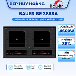 Bếp từ BAUER 388SA | Nhập khẩu Malaysia | Công nghệ inverter sôi liu riu | Bảo hành chính hãng 3 năm 1
