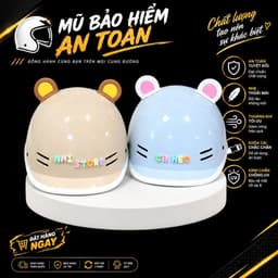 [ĐẠT CHUẨN AN TOÀN] Nón Bảo Hiểm Cá Heo Nam Nữ Nửa Đầu Thời Trang Hot Trend Tặng Charm Chữ Dễ Thương 1