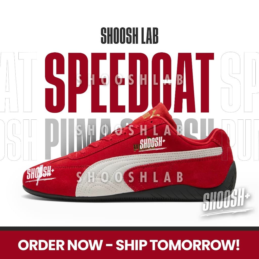 Giày Thể Thao Speedcat OG Red White Da Lộn Màu Đỏ Trắng Clever Man Store