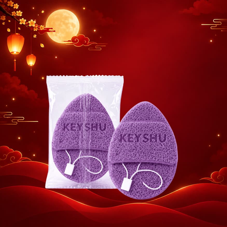 [QUÀ TẶNG KHÔNG BÁN] Bông Mút Rửa Mặt Keyshu
