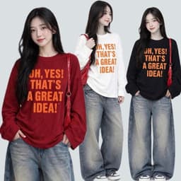 Áo thun form rộng chất cotton cõ giãn in hoạ tiết chữ nổi bật phong cách CT YES17 4 9 7 5