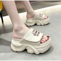 DÉP BM QUAI DA QUAI NGANG IN SỐ CAO 9CM CAO CẤP, XINH XINH N09 2