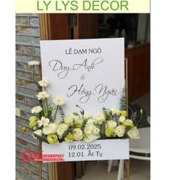 Bảng Cắm Hoa Đám Cưới 3D Bảng Hộp Hoa Để Cổng Cưới Bảng Welcome Wedding LY LYS DECOR 7