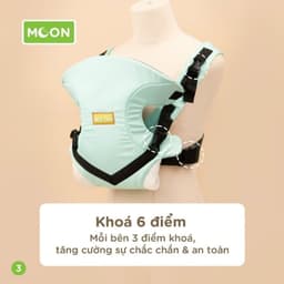 Địu 4 Tư Thế Chống Gù Lưng Cho Bé - Địu 4 Tư Thế Cho Trẻ Moon Air Mesh cõng 5