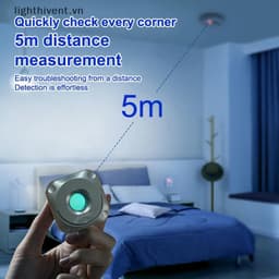 [lighthivent] Máy dò hồng ngoại Camera ẩn Máy quét chống nhìn trộm phản hồi nhanh Di động để thuê chuyến công tác Bảo vệ quyền riêng tư căn hộ (VN) 2