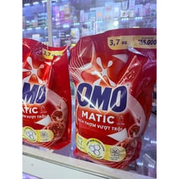 Combo 2 túi nước giặt Omo matic vượt trội 3,7kg 3