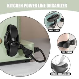 Kẹp Cuốn Gọn Dây Điện Dây Sạc Điện Thoại Tự Dính Giúp Gọn Gàng Các Thiết Bị Điện, Quấn dây cáp 4