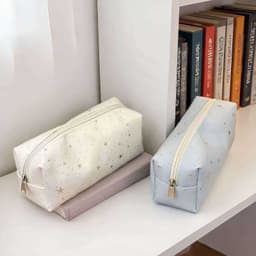 Phòng Cách Kawaii Hộp Đựng Bút Chì Vải Họa Tiết Ngôi Sao, Túi Đựng Thẩm Mỹ Dễ Thương Cho Học Sinh 7