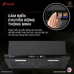Hút mùi âm tủ cao cấp Fulco FC-JP350K7 | Nhập khẩu Malaysia | Công suất hút 1500m3/h. 2