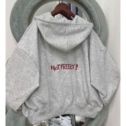 < Rẻ Vô Địch > Áo khoác hoodiezip nữ Nỉ tầu Form Rộng  cá tính hàng đẹp MOON STUDIO -thu99 6