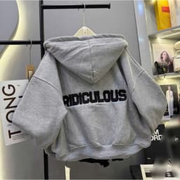[ XẢ HÀNG ] ÁO NỈ HOODIE DÁNG RỘNG NAM NỮ FREE SIZE 40-75KG 5