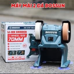 Máy Mài 2 Đá Pin BOSSUN BS-G7002 - Công Suất 150W, Đá Mài 70mm – Máy mài dao kéo mini đa năng 9