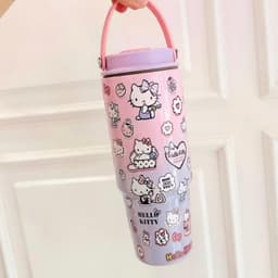 Ly Giữ Nhiệt Cute 890ml - Dễ Thương, Họa Tiết ( Tặng phụ kiện + Sticker ) 5