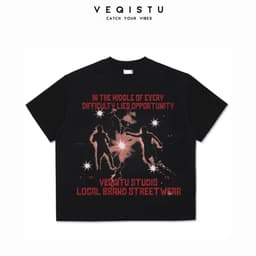 Áo Thun Form Big Boxy '' VEQISTU TSUDID '' Cotton 100% Local Brand Unisex Cổ Tròn 1