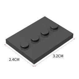 Combo 5 Đế Mô Hình Lắp Ghép Minifigures-Base Cho Nhân Vật 3