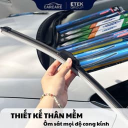 Bộ Gạt Mưa Ô Tô H0NDA Civic, CRV, City, HRV, Accord, BRV, Brio, Jazz - COMBO 2 GẠT Xương Mềm Cao Cấp UP PARTS 8