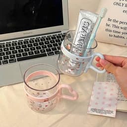 Cốc Nhựa Đánh Răng Có Quai 400ml Ly Uống Nước Trong Suốt Dễ Thương Tiện Dụng Cho Gia Đình VOICON-[DA66] 5