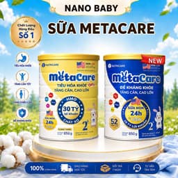 (Mẫu mới nhất, date mới) Sữa bột Nutricare METACARE opti tiêu hóa/đề kháng số 0/1/2 800g 1