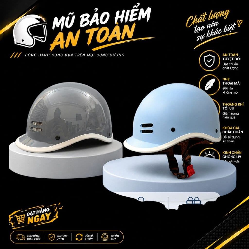 [ĐẠT CHUẨN AN TOÀN] Combo 2 Mũ Bảo Hiểm Cá Heo Nam Nữ Hot Trend Thời Trang Mũ Đôi Cho Cặp Đôi Bạn Thân Người Yêu