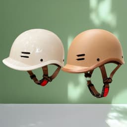 [ĐẠT CHUẨN AN TOÀN] Nón Bảo Hiểm Cá Heo Nam Nữ Nửa Đầu Nhiều Màu Thời Trang Dễ Thương 6