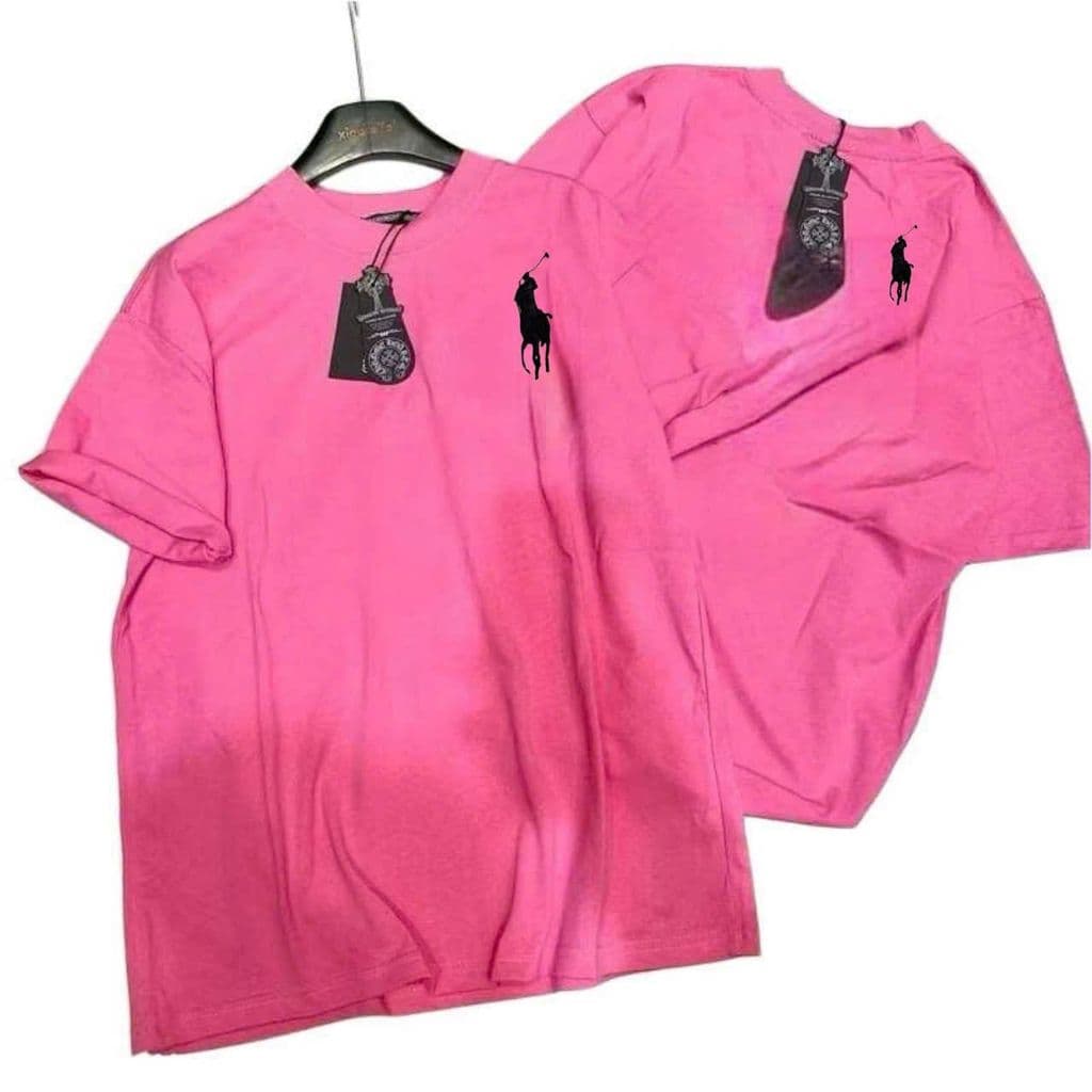 Áo phông nữ basic tay lỡ rộng rãi thời trang có hình thêu ngựa - unisex99 - Mở bán đặc biệt!