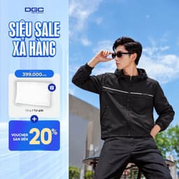Áo Khoác Gió Nam Có Mũ Cao Cấp - Áo Khoác Dù Nam 2 Lớp Phản Quang Chống Nước, Chống Nắng Tốt WAJKBF154M 1