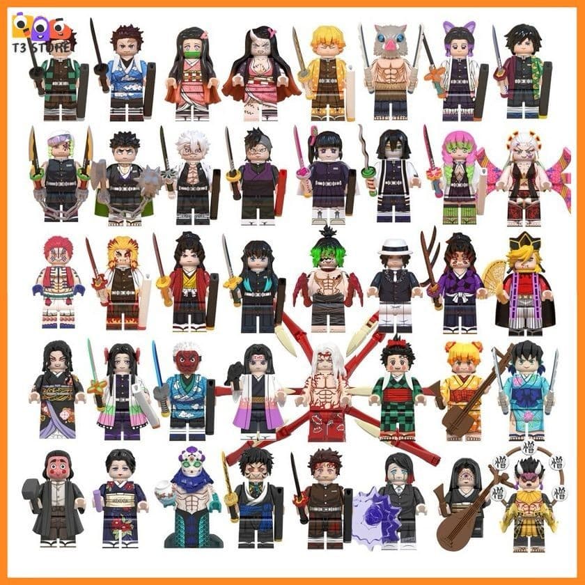 DEMON SLAYER Đồ Chơi Lắp Ráp Các Nhân Vật Truyện Tranh Demon Slayer Tổng Hợp Siêu Đẹp
