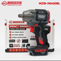 1 Máy Siết Bulong Bắn Vít BOSSUN M21B-IW400BL - Động Cơ Không Chổi Than, Lõi Đồng, Lực Siết 400Nm, 3 Cấp Tốc Độ 6