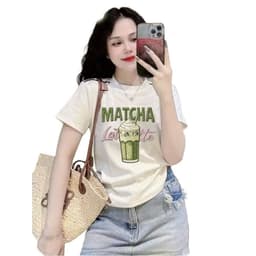 [ Áo Thun MỎNG ] Áo thun cotton nữ Bình Dân cổ tròn vải mỏng nhẹ mịn mát free size 33- 48kg- mát chaa-thuthu87 7