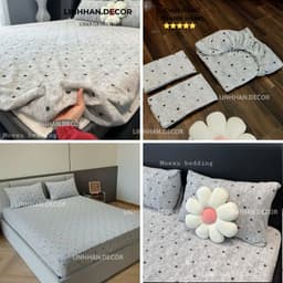 Bộ ga gối nỉ nhung sữa 3 món cao cấp, dày dặn ấm áp, không rụng lông, họa tiết dễ thương, dùng mùa đông 2026 2