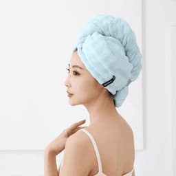 Khăn Quấn Tóc Siêu Thấm Hút Nhanh Khô, Khăn Lau Tóc Thẩm Mỹ Siêu Thấm Bubble 8