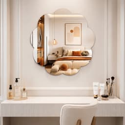 Gương Mềm Acrylic Dán Tường Tự Dính Decor Phòng Ngủ Phòng Tắm HomeMate, Gương Chống Vỡ Makeup Decor Nhà Cửa 8