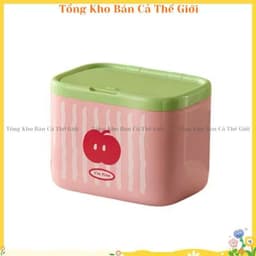 Hộp đựnġ tăm bông có nắp, Hộp đựnġ cho phòng tắm Tổ chức lưu trữ tại nhà, Hộp đựnġ đồ trang điểm - VOICON-[DA66] 4
